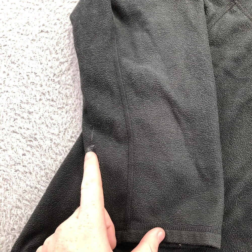 The North Face Jacket Mens Large Black Fleece 1/4 Zip TKA 100 Pullover Outdoor